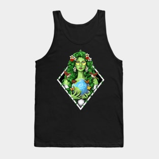 Gaia Mother Earth Goddess Tank Top